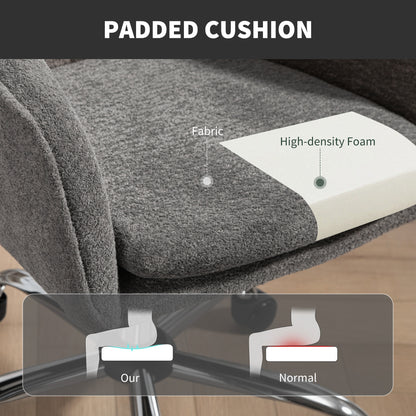 Snow Flannel Office Chair - Grey