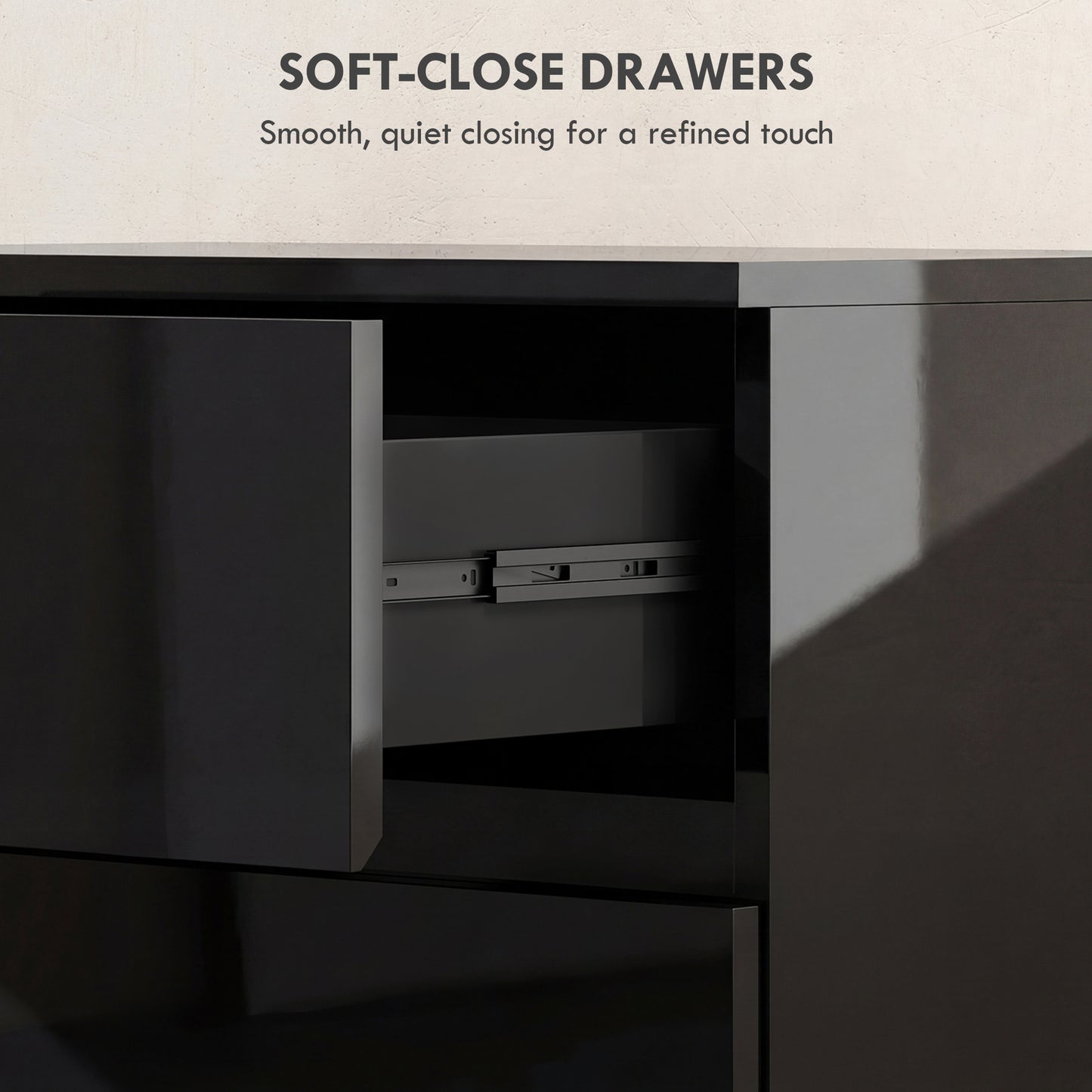 Chest of Drawers, 4-Drawer Storage Cabinets, Modern Dresser, Storage Drawer Unit for Bedroom