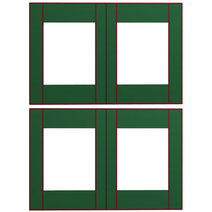 Set of Two 295cm Replacement Canopy Walls - Green