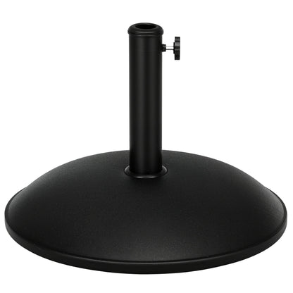 Heavy Duty Cement Parasol Base 20kg Round Patio Umbrella Stand Garden Outdoor Shade Holder for Dia. 35mm/38mm/48mm Poles
