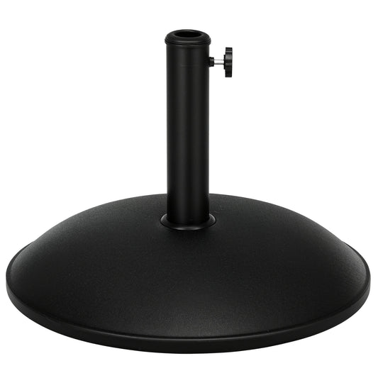 Heavy Duty Cement Parasol Base 20kg Round Patio Umbrella Stand Garden Outdoor Shade Holder for Dia. 35mm/38mm/48mm Poles