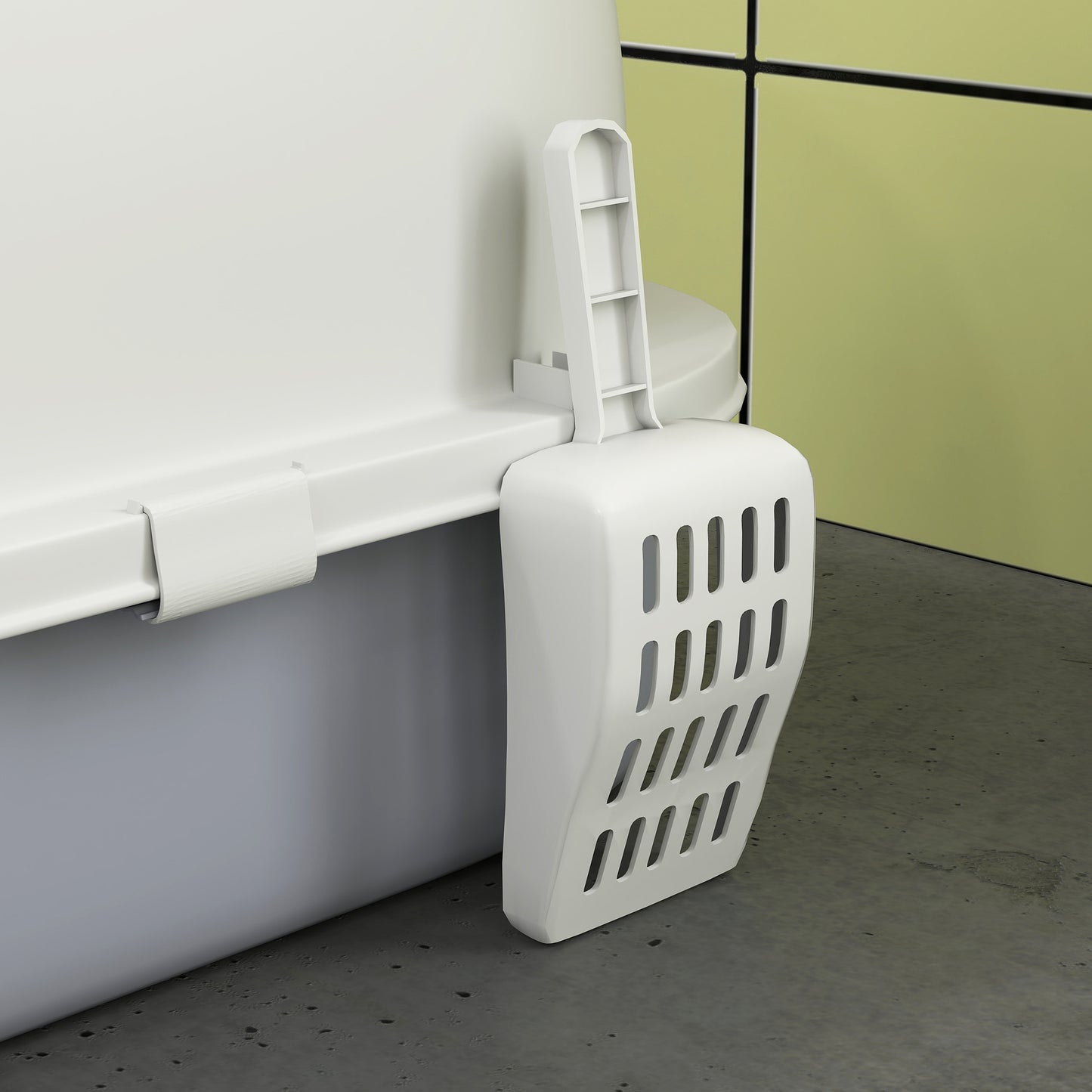 Enclosed Cat Litter Box w/ Pull-Out Drawer, Scoop, Deodorising Bags for Odour Control, Privacy, Portable, Easy to Clean