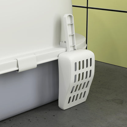 Enclosed Cat Litter Box w/ Pull-Out Drawer, Scoop, Deodorising Bags for Odour Control, Privacy, Portable, Easy to Clean