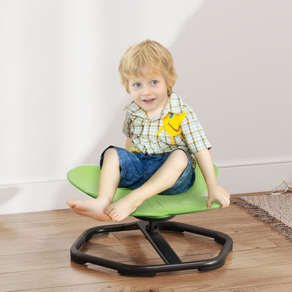 Butterfly-Shaped Kids Swivel Chair, Sensory Spinning Chair for Balance and Coordination Training, Green