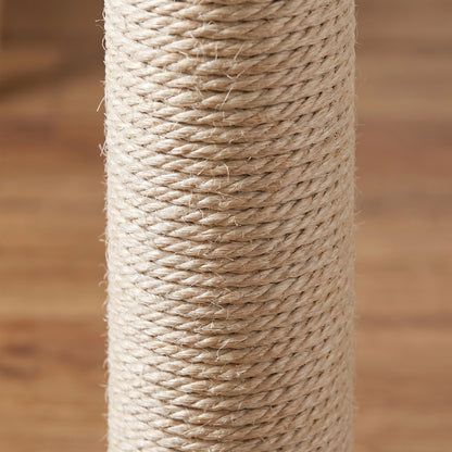 Floor to Ceiling Cat Tree 230-260cm Height Adjustable, 5-Tier Cat Tower with Scratching Posts, Hammock, Perches