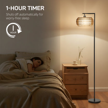 Boho Dimmable Floor Lamp - Black