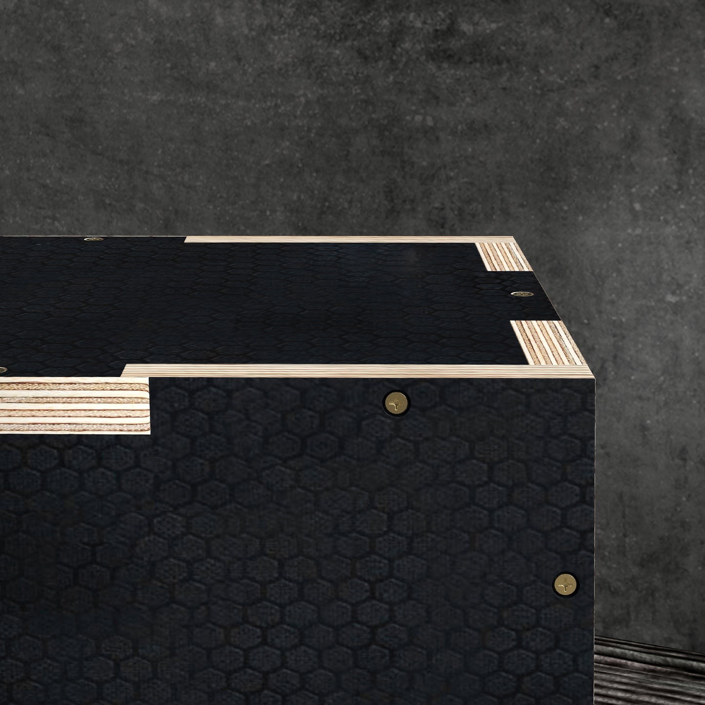 Multi-Faceted Jump Box, Wooden Step Up Box, for Home, Gym, Exercise, Black