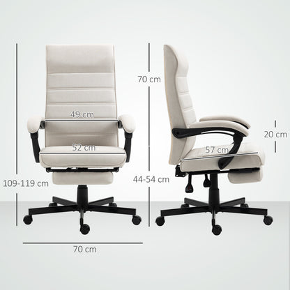 Office Chair, Computer Desk Chair, Fabric Swivel Chair with Adjustable Height and Rolling Wheels for Home Office Work Study