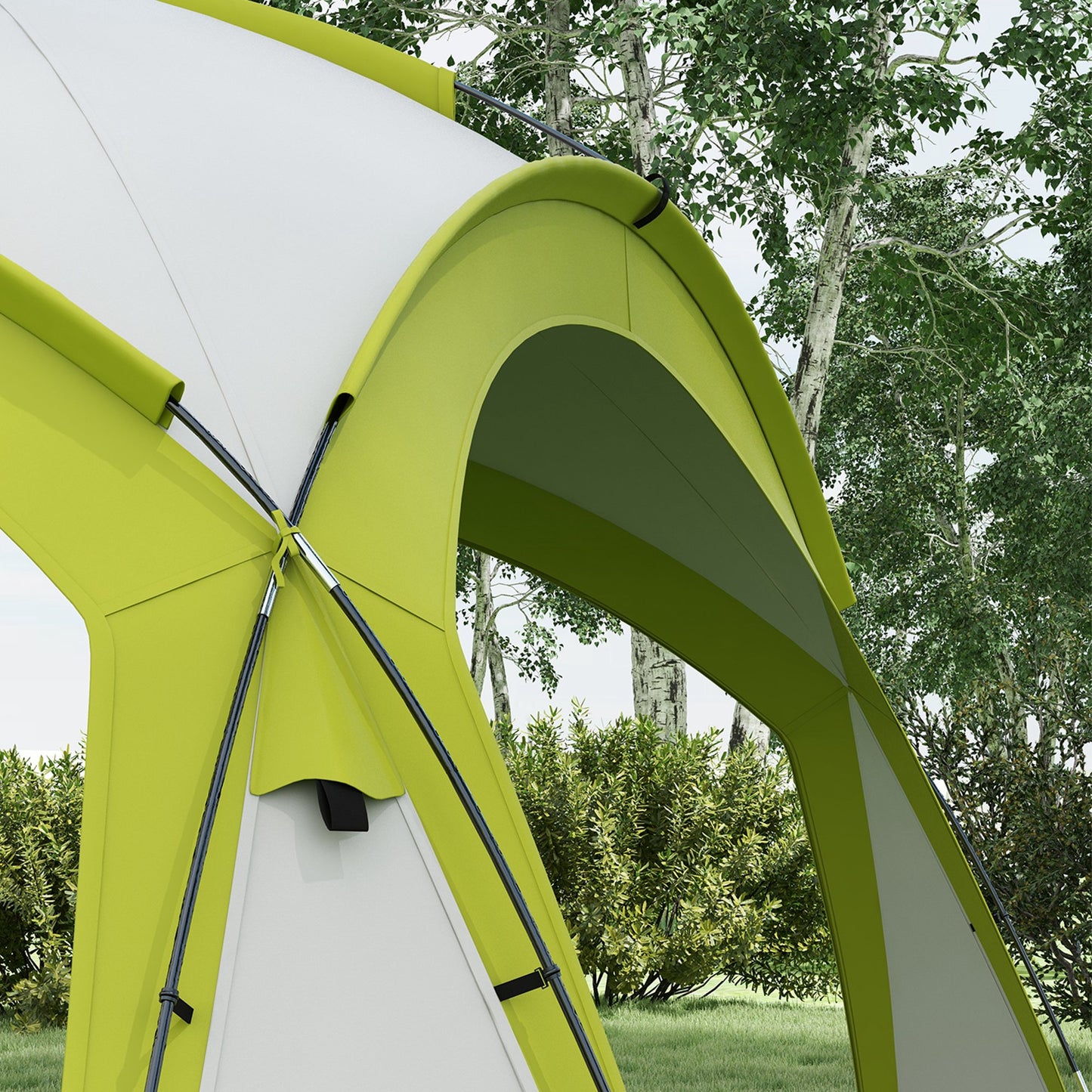 3.5 x 3.5M Camping Gazebo, Outdoor Event Shelter Dome Tent Garden Sun Shelter Patio Spire Arc Pavilion Camp Sun Shade Tent fo