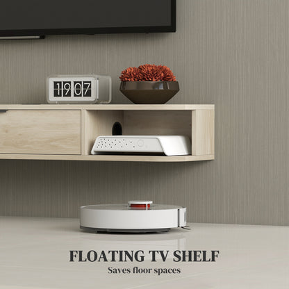120 cm Floating TV Unit for TVs up to 50 Inch - Natural