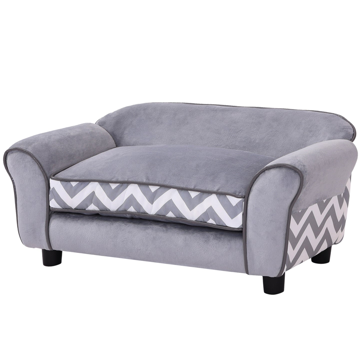 Dog Sofa Bed for XS-Sized Dogs, Cat Sofa with Soft Cushion, Pet Chair Lounge with Washable Cover, Removable Legs