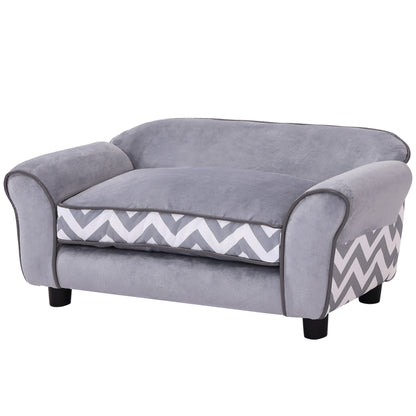 Dog Sofa Bed for XS-Sized Dogs, Cat Sofa with Soft Cushion, Pet Chair Lounge with Washable Cover, Removable Legs