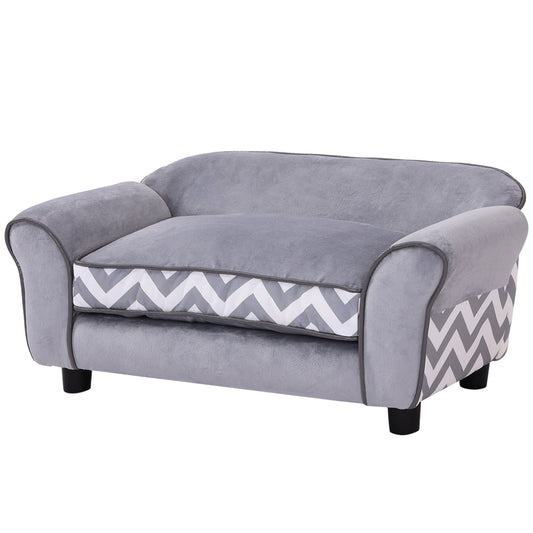 Dog Sofa Bed for XS-Sized Dogs, Cat Sofa with Soft Cushion, Pet Chair Lounge with Washable Cover, Removable Legs