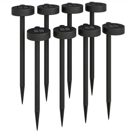 Solar Lights Outdoor Garden Stake 8 Pack Pathway Lighting, Solar Stake Lights with Auto On/Off LED