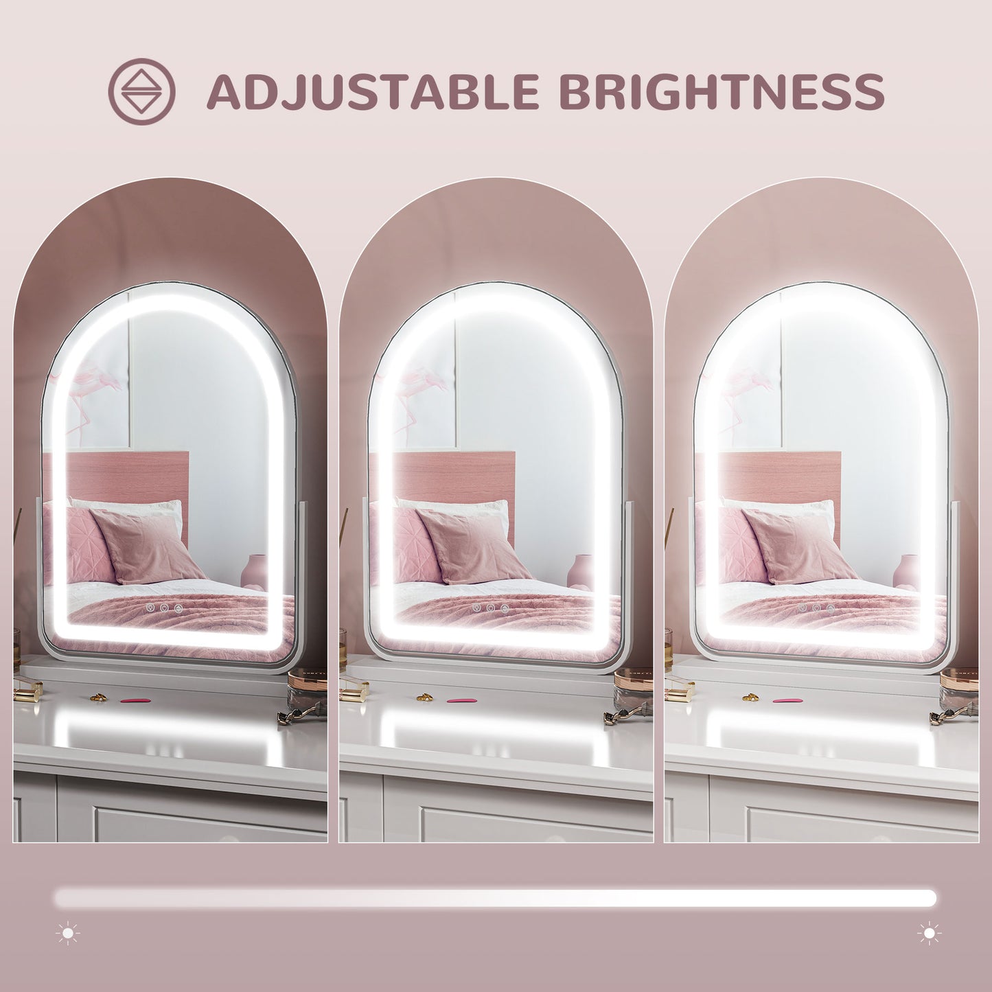 43 x 59cm LED Vanity Mirror - White