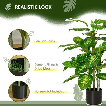 Faux Rose Plants, with Pots
