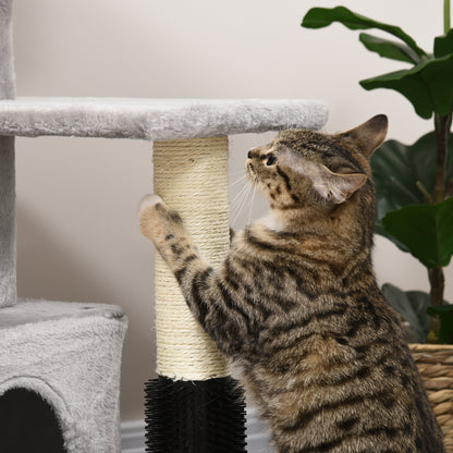 Cat Tree for Indoor Cats Climbing Tower Kitten Scratch Post Activity Center Kitten, Grey