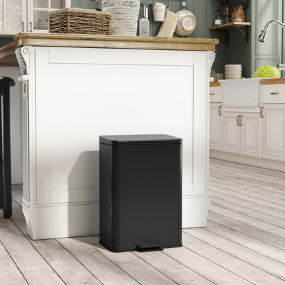 20L Kitchen Bin with Soft-Close Lid and Stay-Open Function