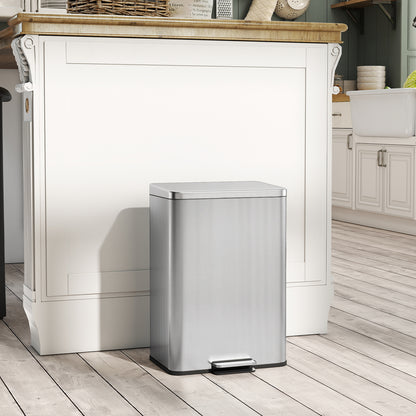 20L Kitchen Bin with Soft-Close Lid and Stay-Open Function