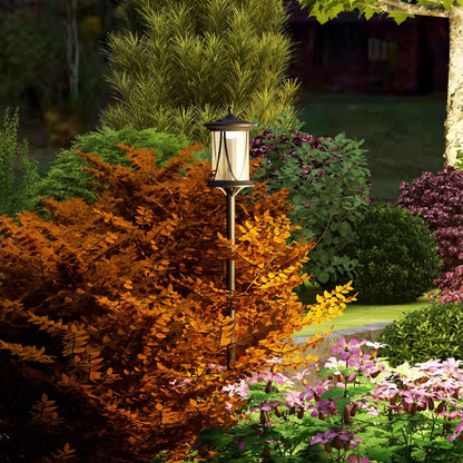 Solar Lamp Post Light, 1.3 M LED Outdoor Street Light, Waterproof IP44 for Patio, Garden, Pathway, Cool White