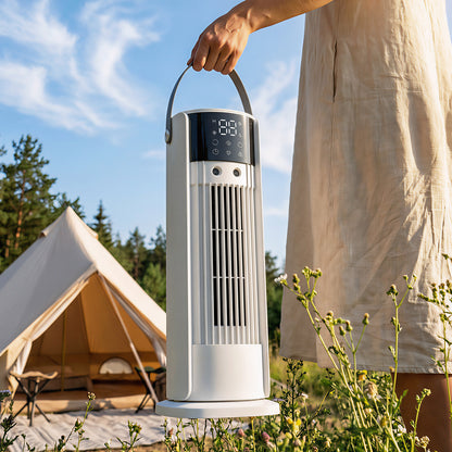 Tower Fan for Bedroom, 16 Inch Mist Desktop Fan with DC Motor, 3 Speeds, 90° Oscillation, 10H Timer, for Home Office