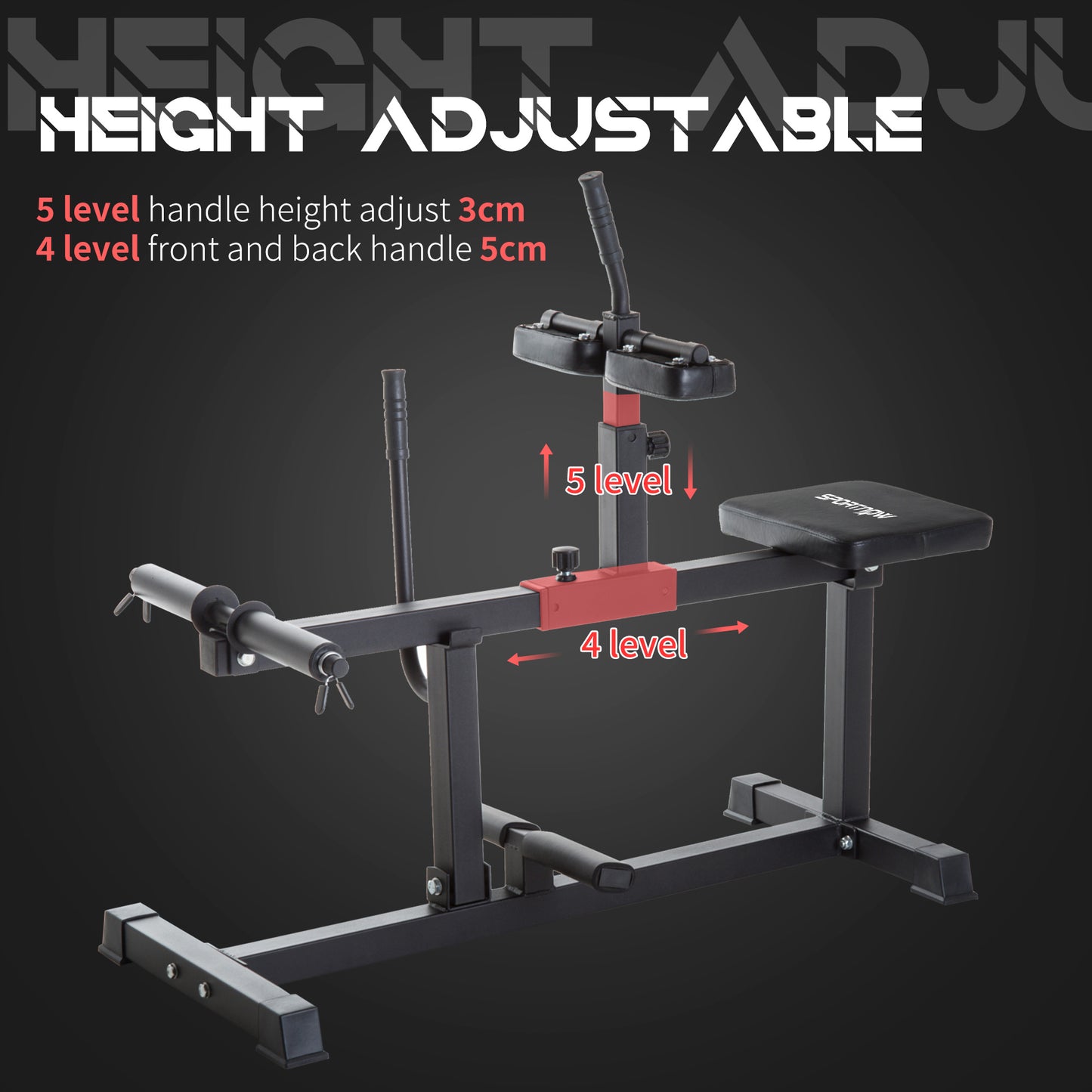 Seated Leg Extension Machine, Adjustable Leg Raise Machine and Curl Machine with Plate Loaded for Hip
