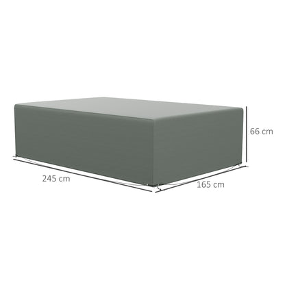 Outdoor Garden Furniture Cover Waterproof, Anti-UV 600D Heavy Duty Oxford Fabric Patio Furniture Cover for Rectangular Sofa T