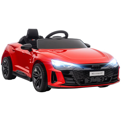 Audi Licensed 12V Kids Electric Ride-On, with Remote Control, Suspension System, Lights, Music, Motor - Red