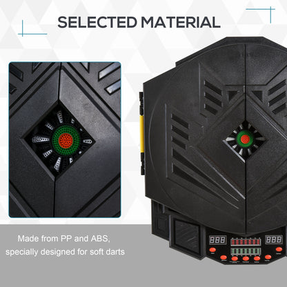 Dart Board Set, Electronic Dartboard with LED Digital Score Display, Soft Tip Darts, 27 Games, Speaker Sound