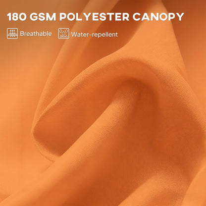 4.6m Double Garden Parasol - Orange