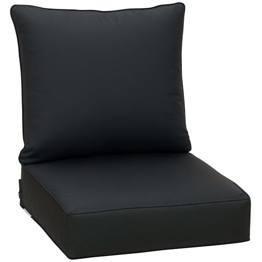 Outdoor Seat and Back Cushion Set Patio Deep Seating Chair Replacement Cushion
