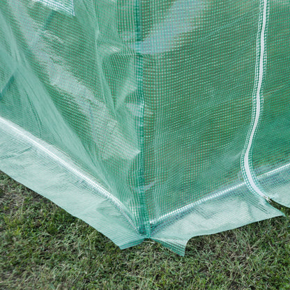 3 x 2 x 2m Greenhouse Replacement Cover ONLY Winter Garden Plant PE Cover for Tunnel Walk-in Greenhouse with Roll-up Windows