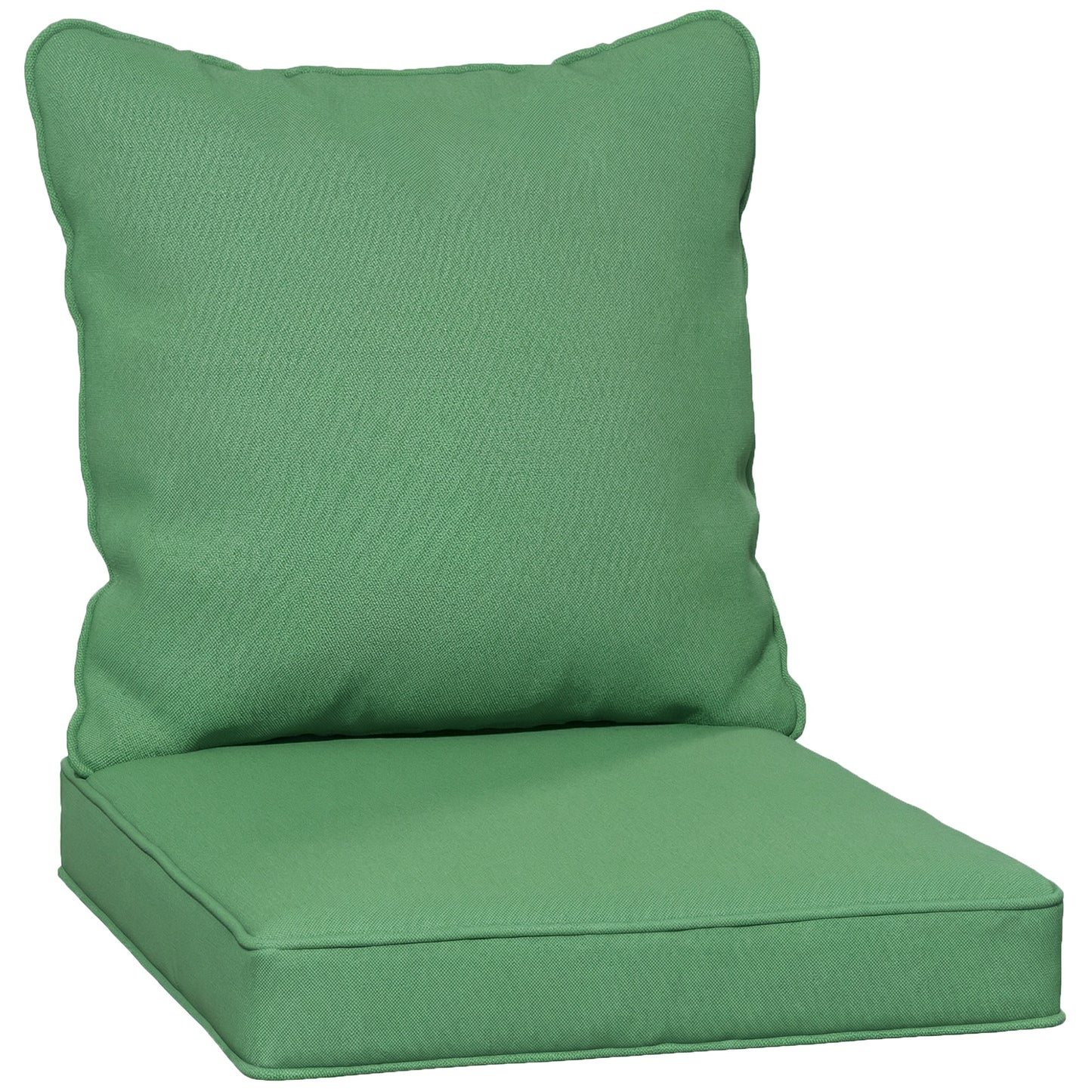 Seat and Back Padded Cushion Set, CUSHION ONLY - Green