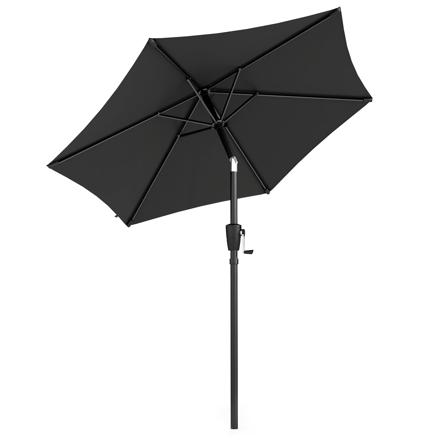 2m Garden Parasol Umbrella, Outdoor Table Parasol Umbrella with Crank Handle, Tilt Function, UV30+ Protection