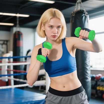Hex Dumbbells Set with Dumbbell Rack, Hand Weights for Strength Training Weight Lifting, 2 x 1kg, 2 x 2kg, 2 x 3kg