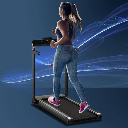 Folding Treadmill, 1.85HP Installation-Free Walking Jogging Running Machine