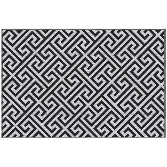 152 x 243 cm(5x 8ft) Outdoor Rug Reversible Mat Plastic Straw Rug Portable RV Camping Mat for Garden Deck Picnic Indoor