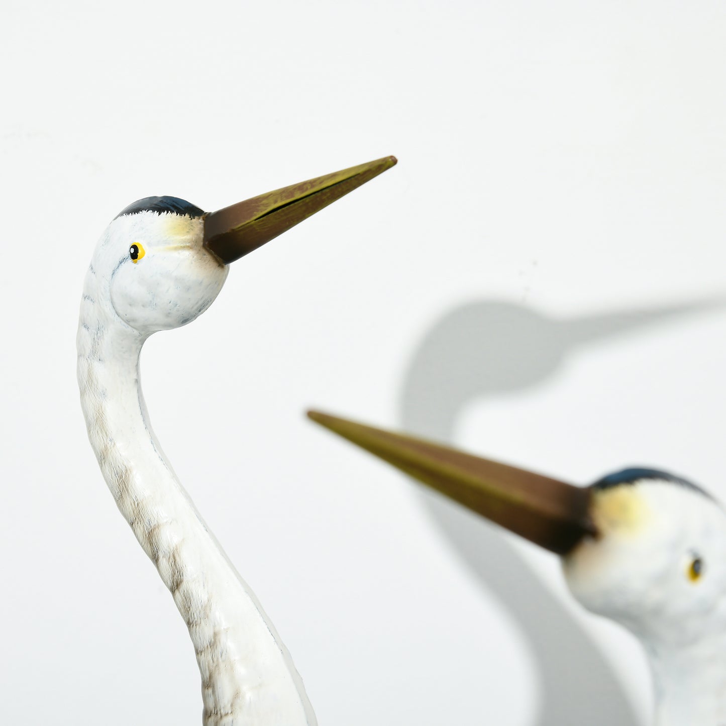 Crane Garden Ornaments, 2 PCS Steel Garden Statue Set Gifts