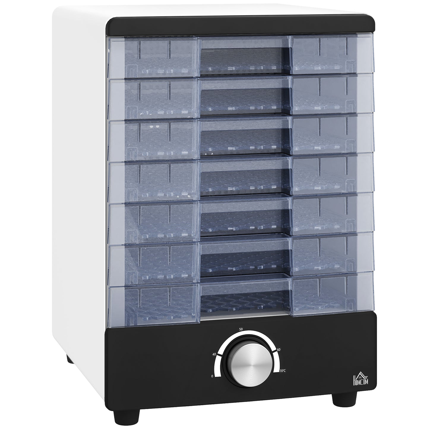 Seven Tray, 40-70°C Food Dehydrator - White