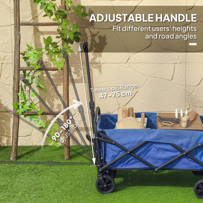 93L Festival Trolley on Wheels, Garden Folding Trolley Cart
