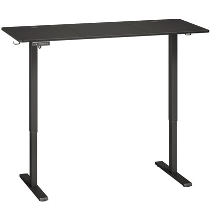 72-118cm Adjustable Electric Standing Desk with LED Display - Black