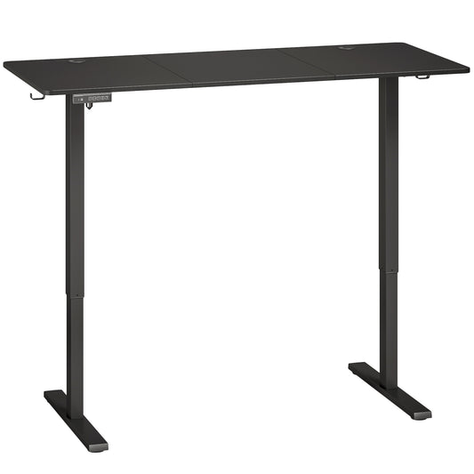 72-118cm Adjustable Electric Standing Desk with LED Display - Black