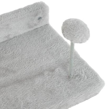 4-Piece Cat Wall Shelves with Steps, Ladder, Jumping Platforms, Light Grey