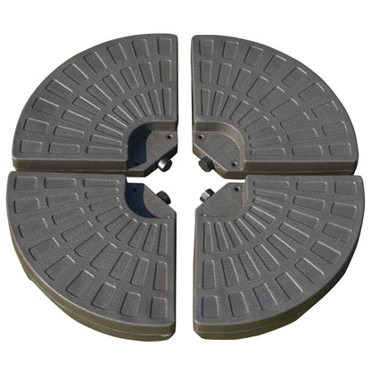 Set of 4 Fillable Parasol Weights - 100kg