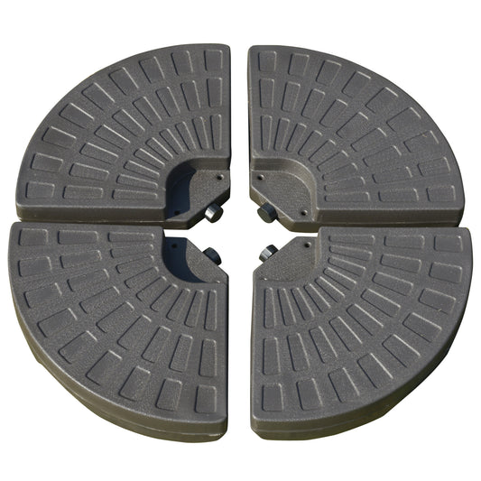 Set of 4 Fillable Parasol Weights - 100kg