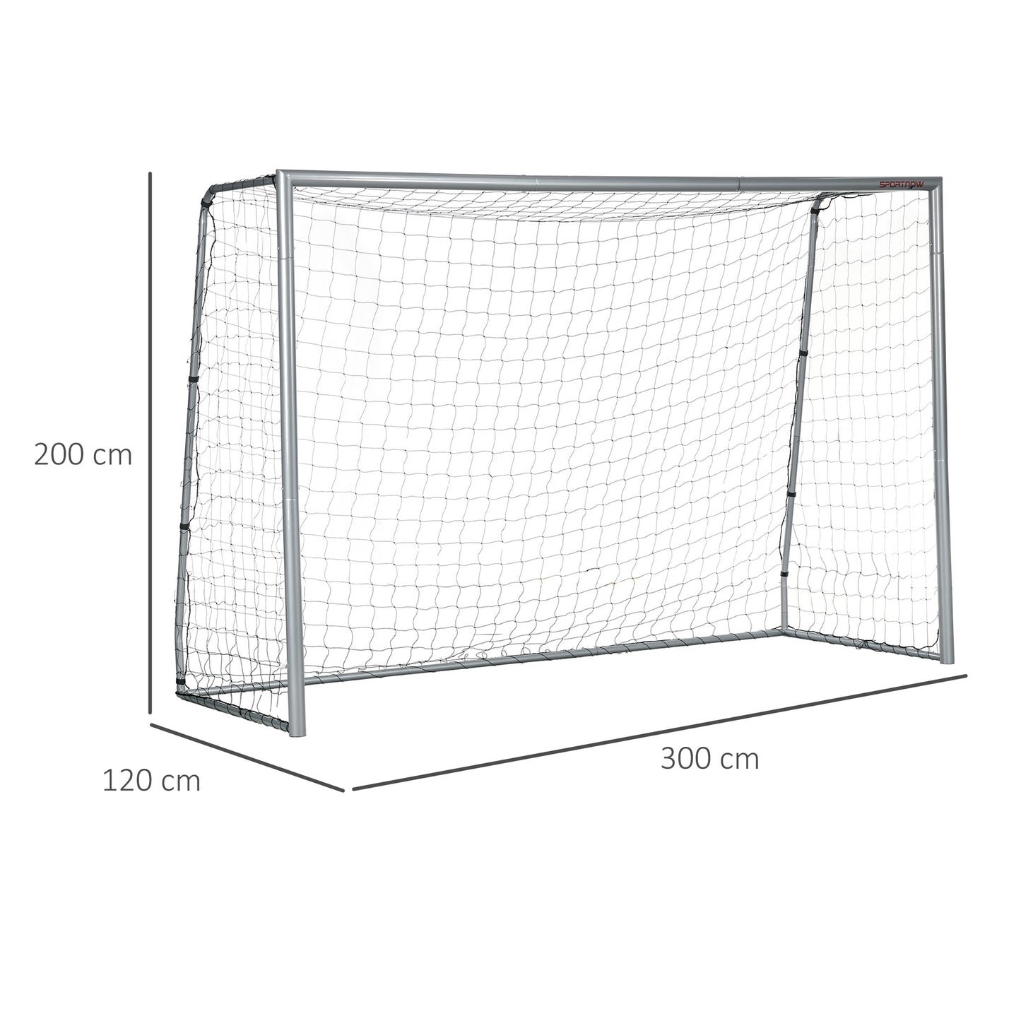 10ft x 6.5ft Football Goal, Football Net for Garden with Ground Stakes, Quick and Simple Set Up
