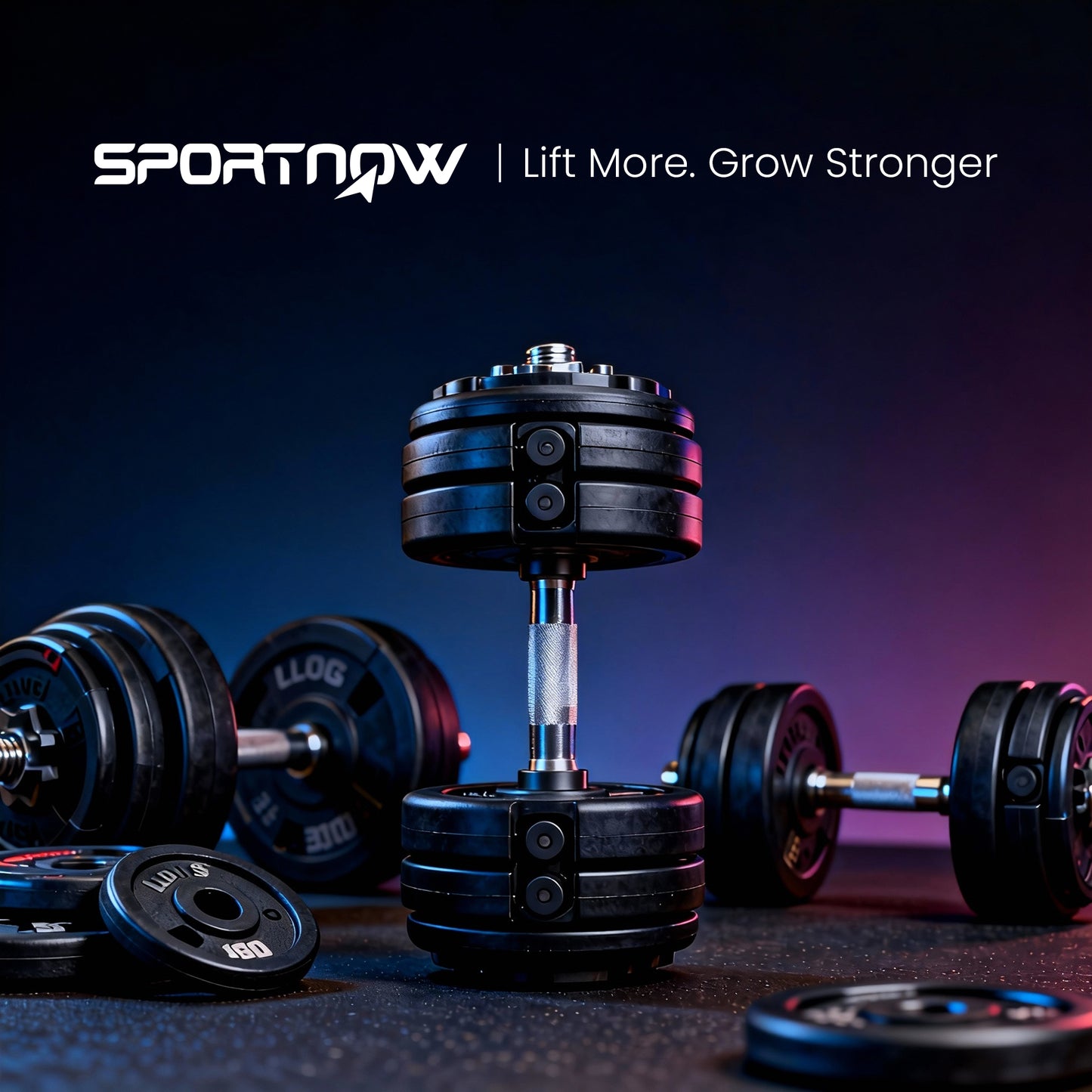 Adjustable Dumbbells Set with Safety Locking Mechanism, Multicoloured