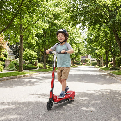 Folding Electric Scooter Rechargeable Kids Ride on 7-14 Age Red/Black