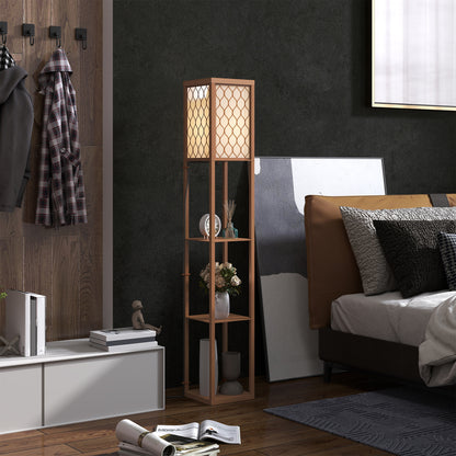 Three-Shelf Standing Lamp - Natural