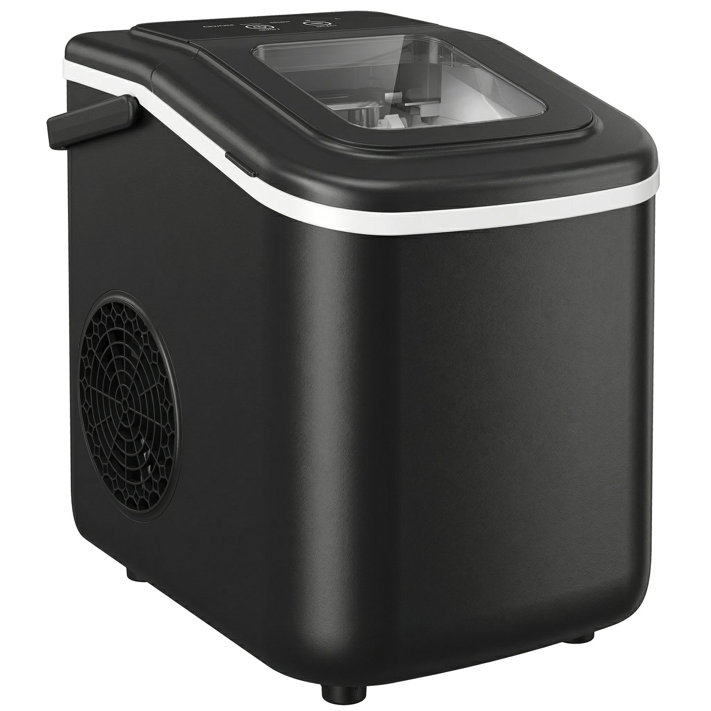 Countertop Ice Maker Machine 9 Cubes in 7 Mins Portable Ice Machine Ice Scoop and Basket 2 Sizes Black